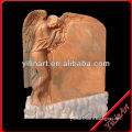 Rest in Angel's Arms, Stone Cemetery Sculpture Carving,Tombstone YL-R447